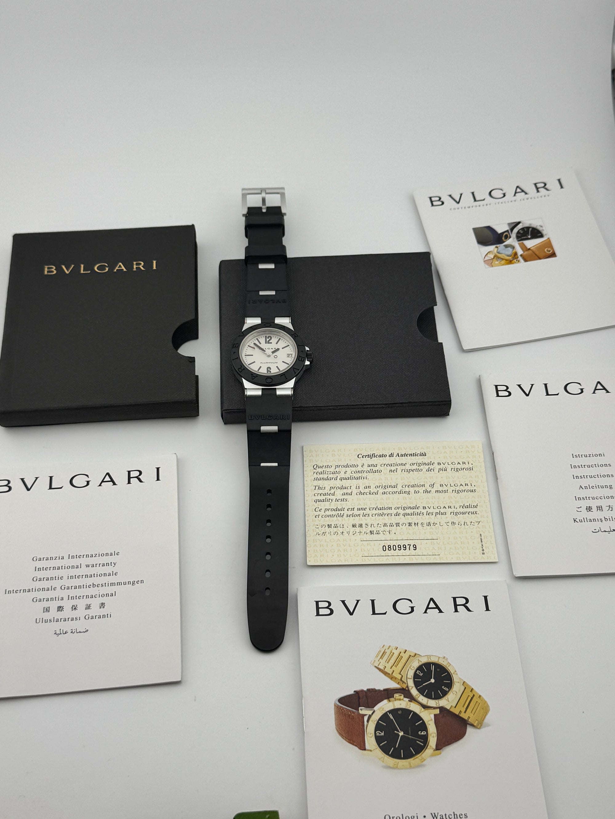 Bvlgari Referenza AL32TA Aluminium Case Mod.Diagono Calibre Quartz Unisex 1.200 €