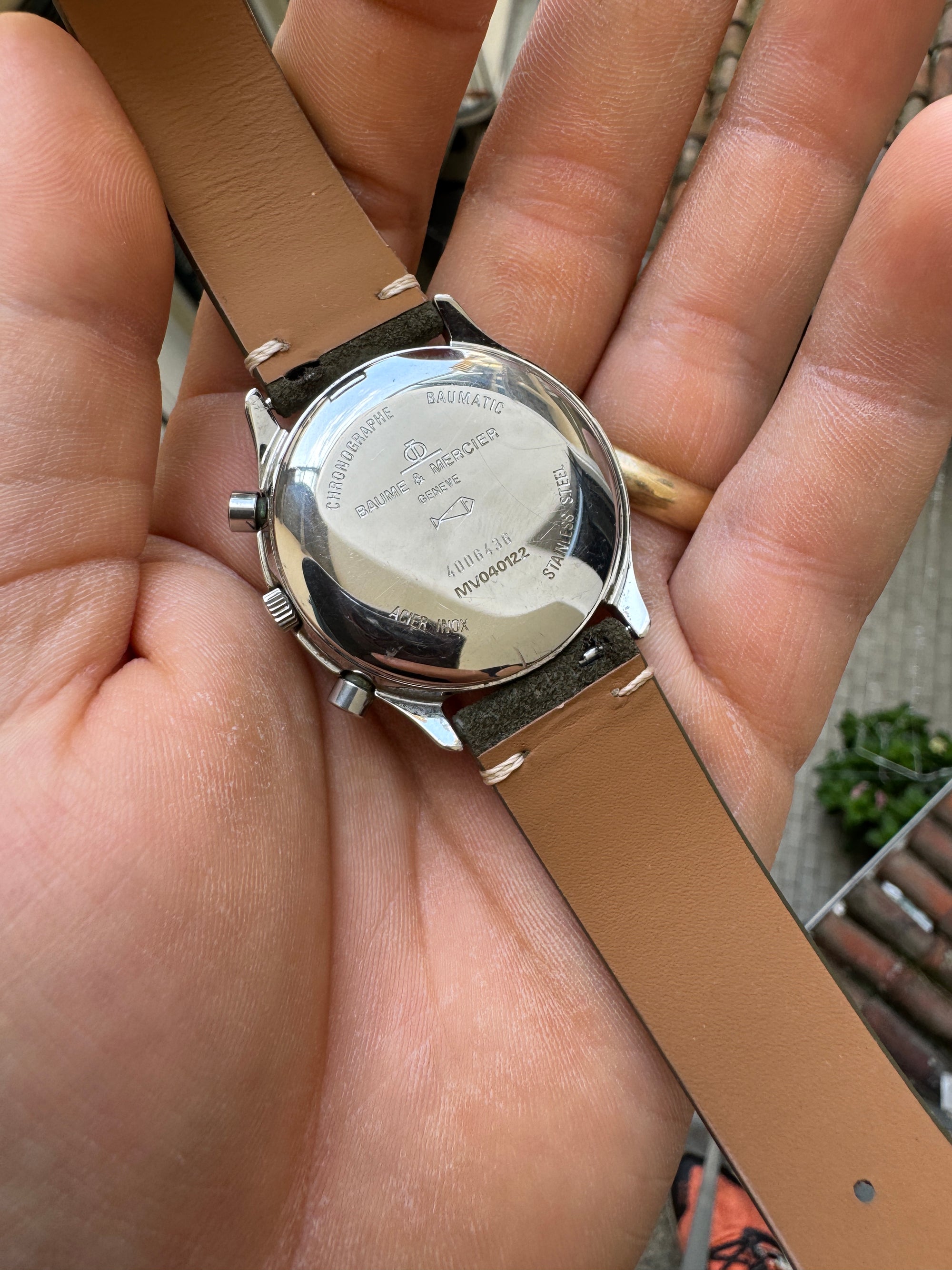 Baume & Mercier Referenza MV040122 Baumatic Chronograph Automatic White Dial Swiss Made