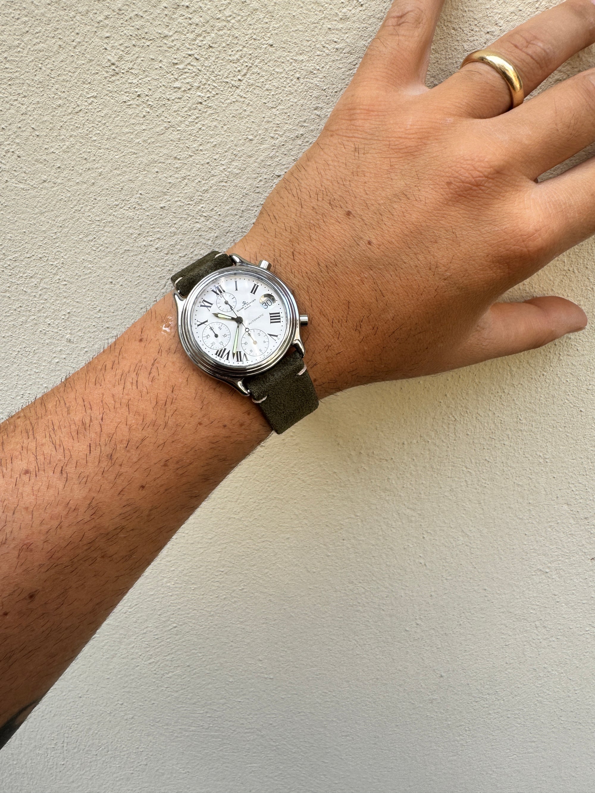 Baume & Mercier Referenza MV040122 Baumatic Chronograph Automatic White Dial Swiss Made