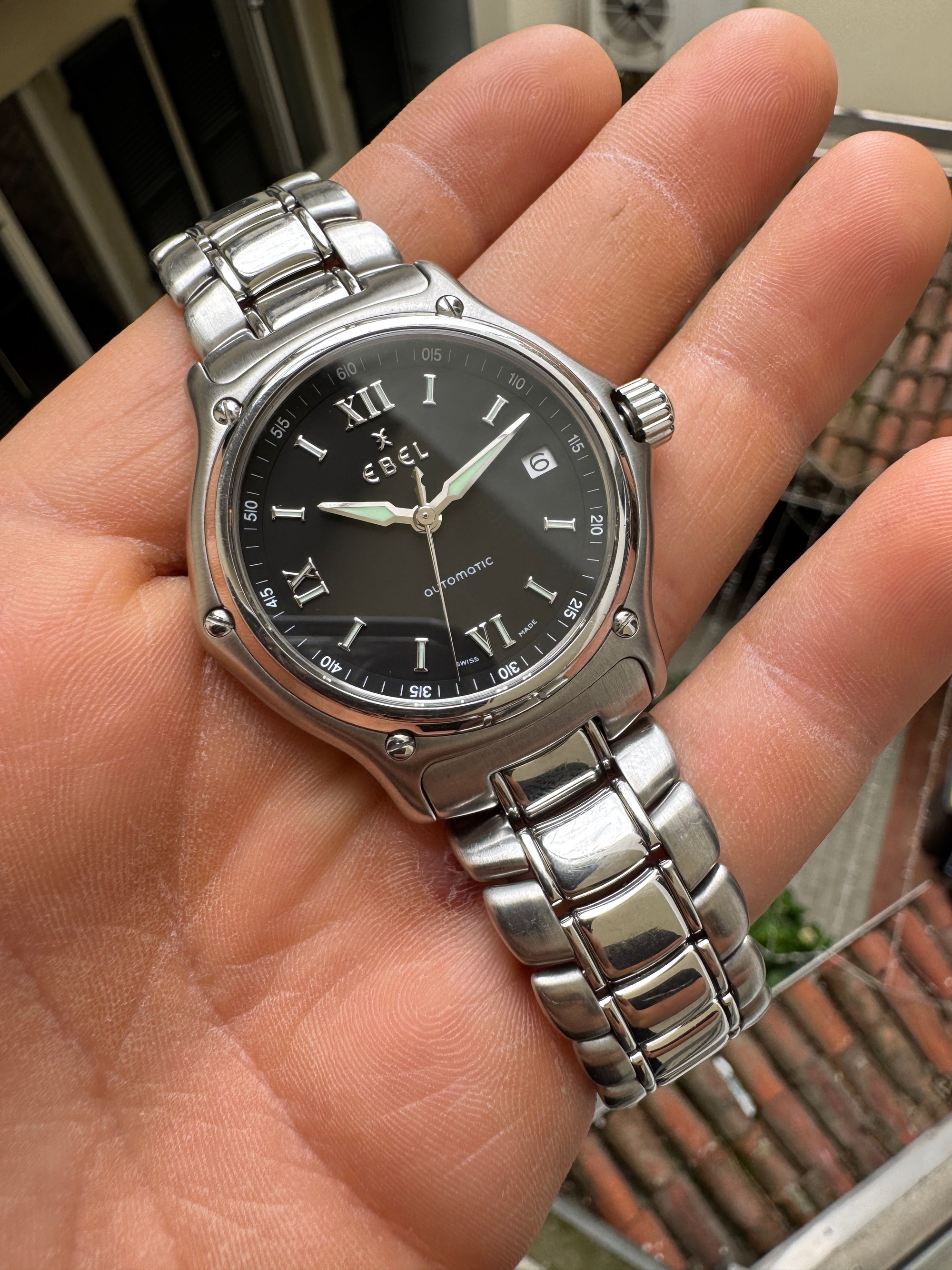 Ebel REF.9080241 1911 Automatic Black Dial Swiss Made