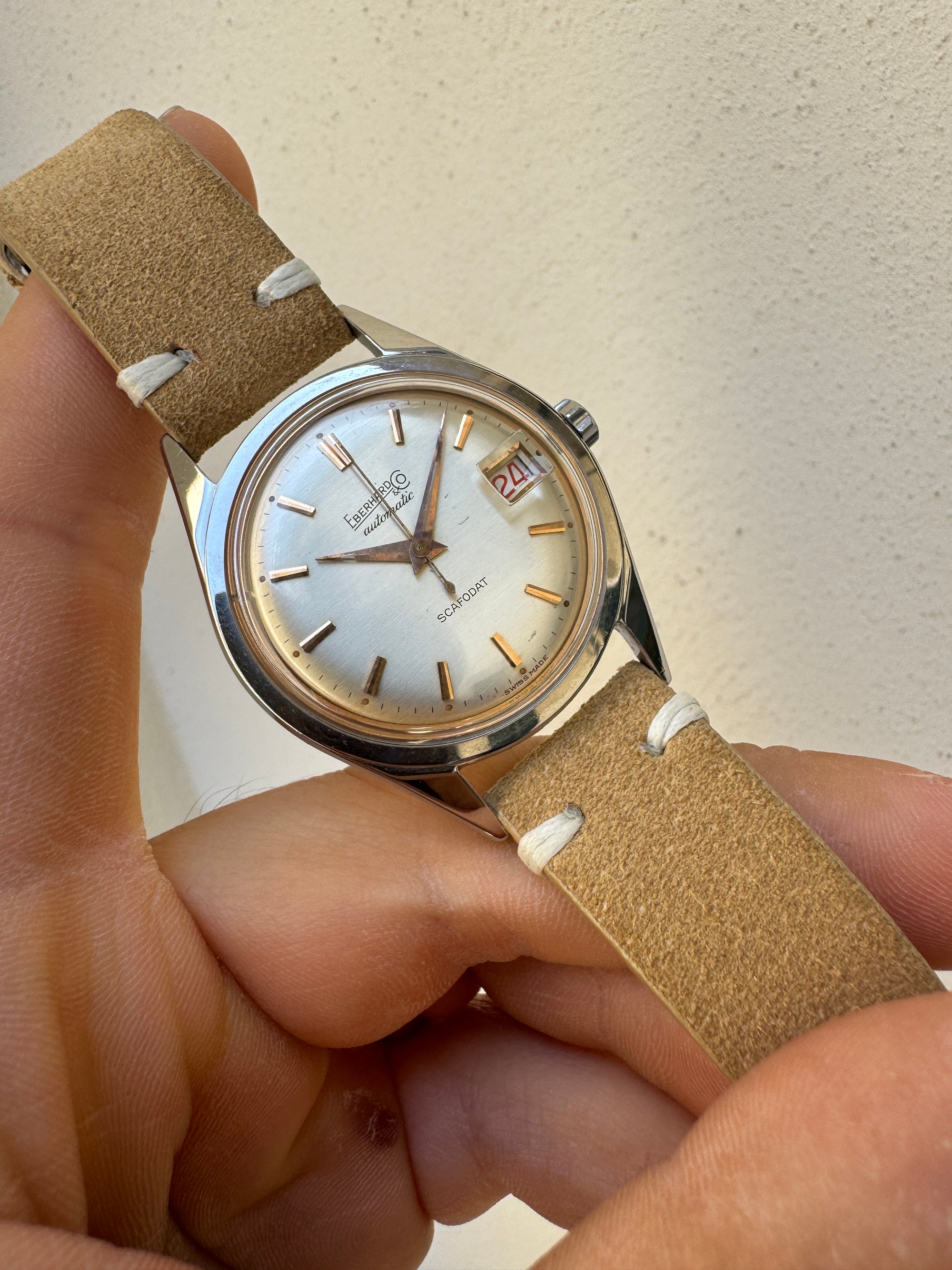 Eberhard & Co. Scafodat 11532-1 Vintage Calibre 261-123 Automatic Acier Case Unpolish