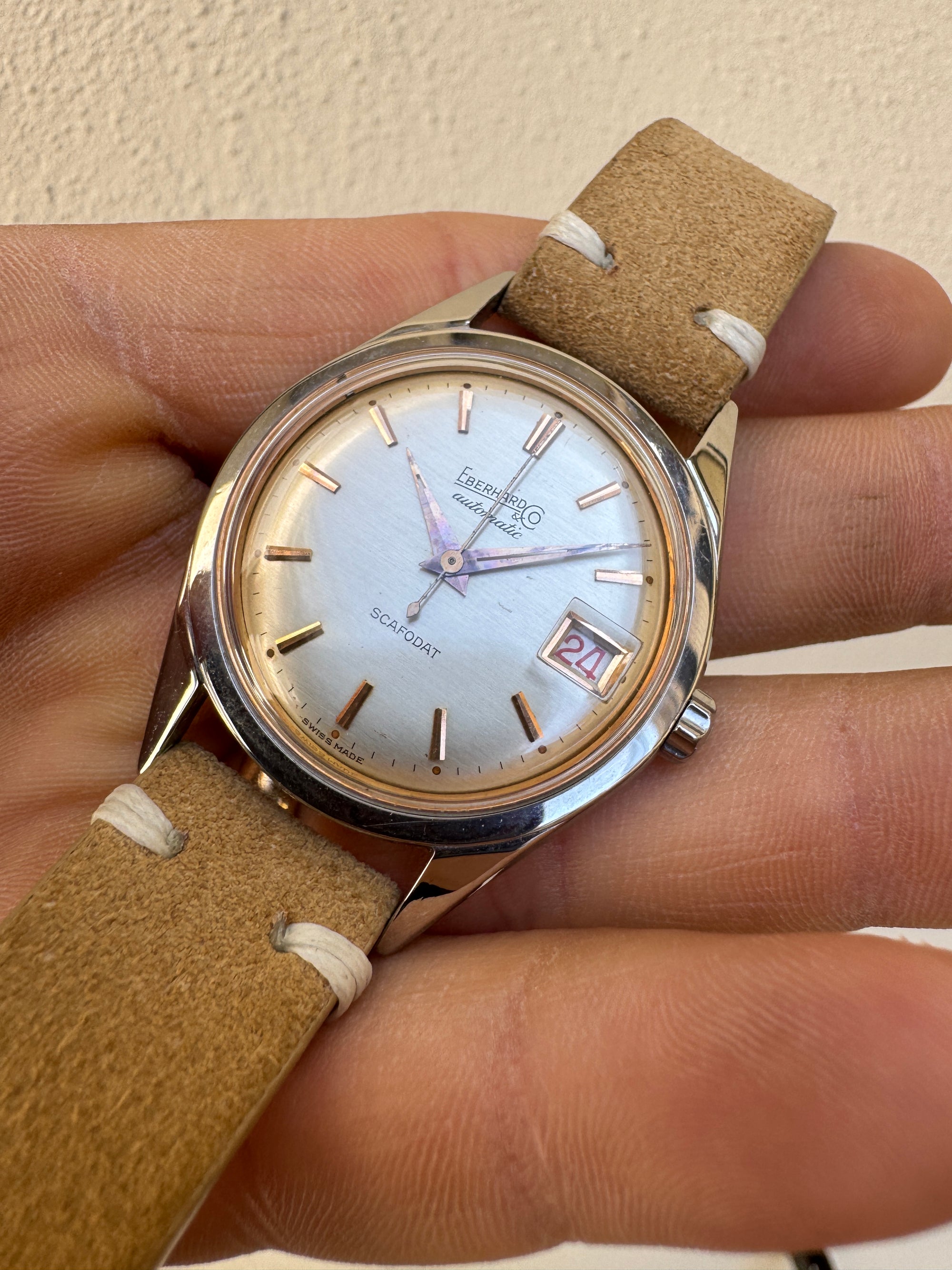 Eberhard & Co. Scafodat 11532-1 Vintage Calibre 261-123 Automatic Acier Case Unpolish