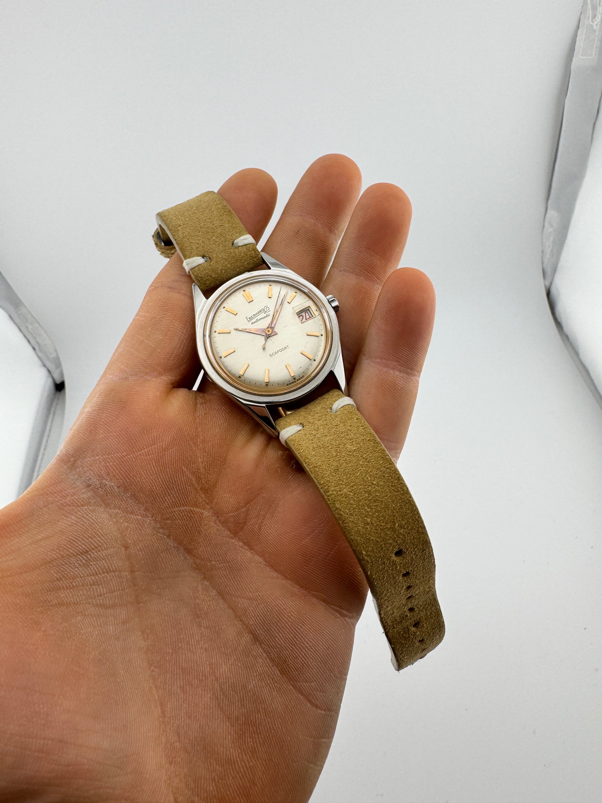 Eberhard & Co. Scafodat 11532-1 Vintage Calibre 261-123 Automatic Acier Case Unpolish