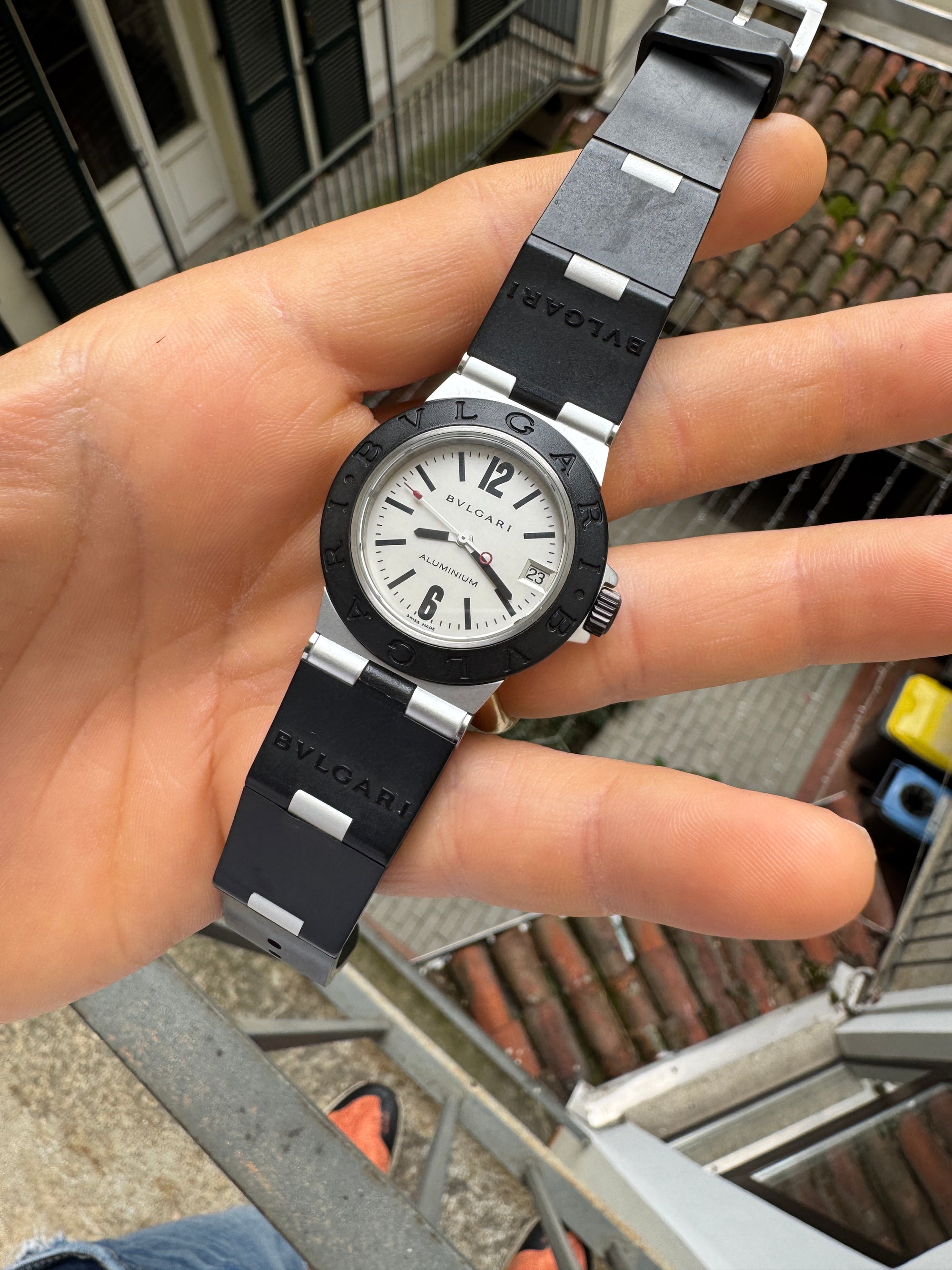 Bvlgari Referenza AL32TA Aluminium Case Mod.Diagono Calibre Quartz Unisex 1.200 €